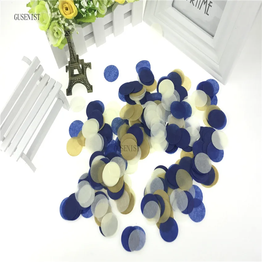 1000pcs/Pack Multicolor round Shape Pink Blue Peach Paper Confetti Party Wedding Table Decoration Birthday Decorative | Дом и сад