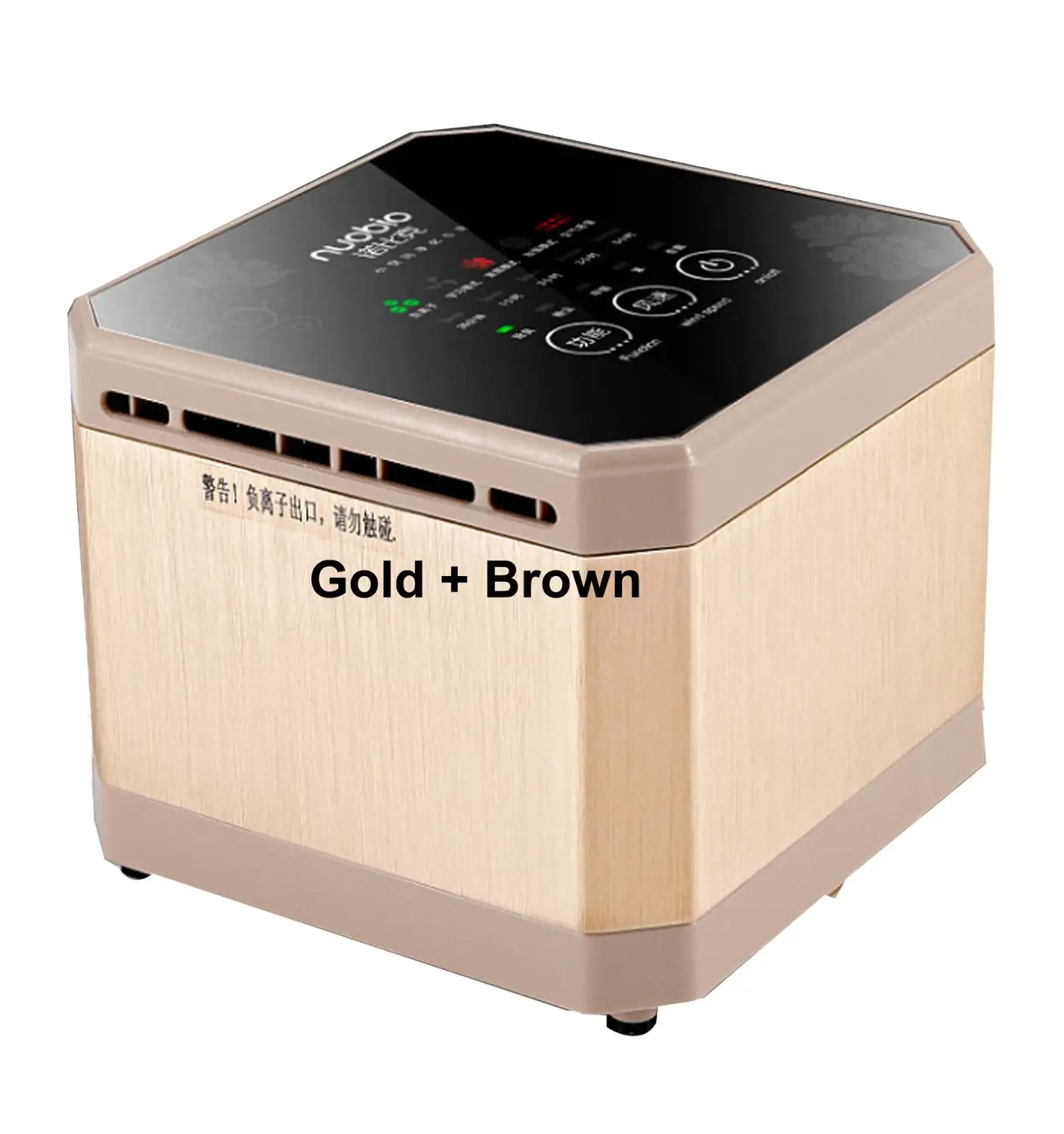 Gold and Brown 3 в 1 очиститель воздуха ионизатор Воздушный Фильтр hepa комнатный воздухоочиститель с алюминиевым сплавом - Цвет: Gold and Brown
