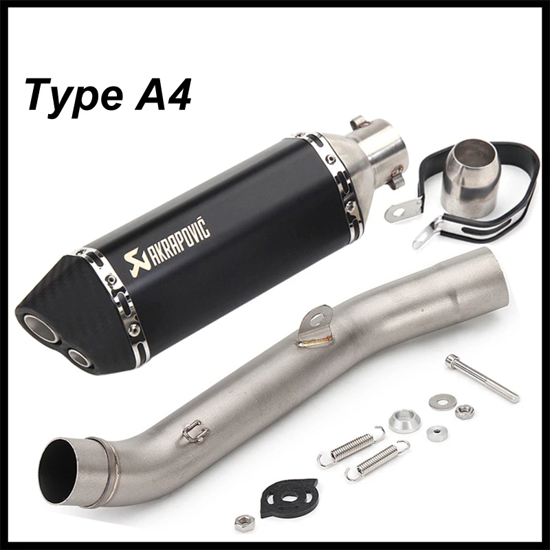 Akrapovic выхлопная труба мотоцикла для Kawasaki Z800 выхлопная 2013- без шнуровки выхлопная труба мото Глушитель со средней соединительной трубой