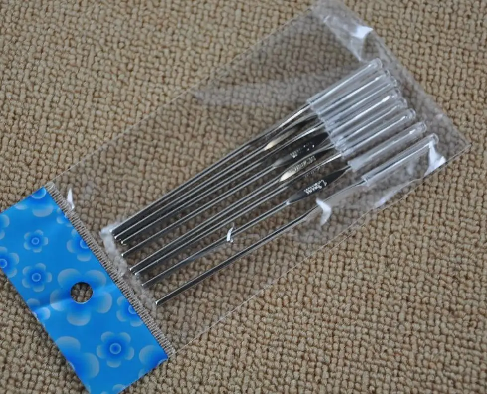 Швейные иглы для вязания крючком тонкие металлические с металлическим покрытием