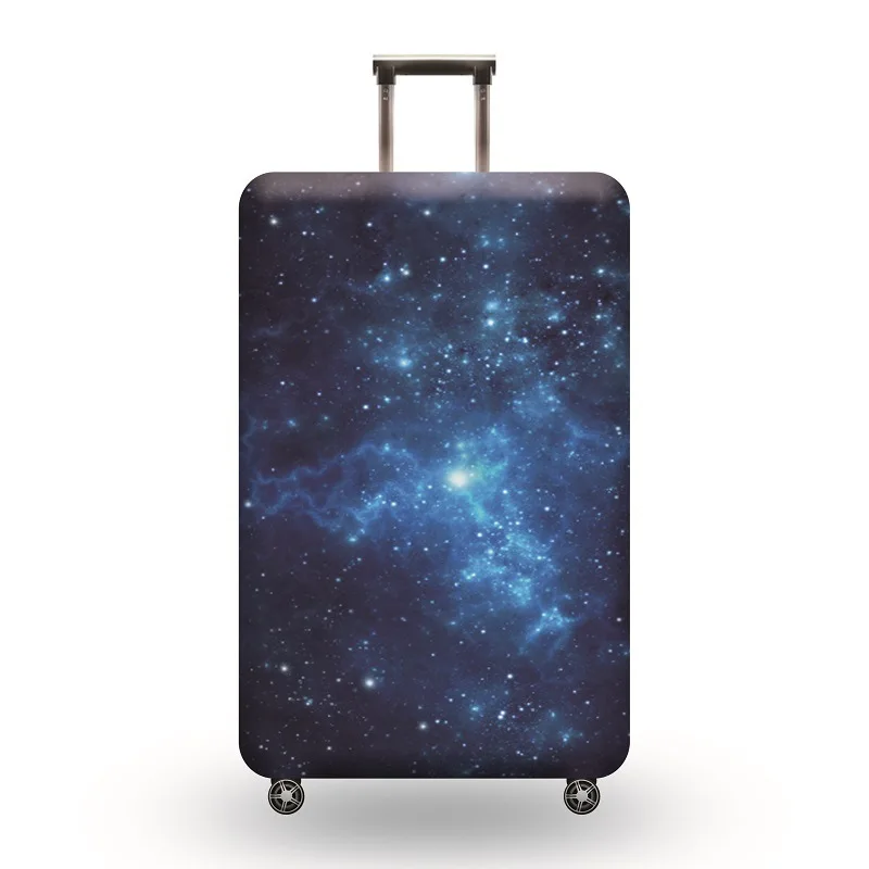 C case cover Звездное небо багажная Крышка 18-32 дюймов чемодан, багаж эластичные защитные чехлы тележка пыль чехол дорожные аксессуары - Цвет: C case cover