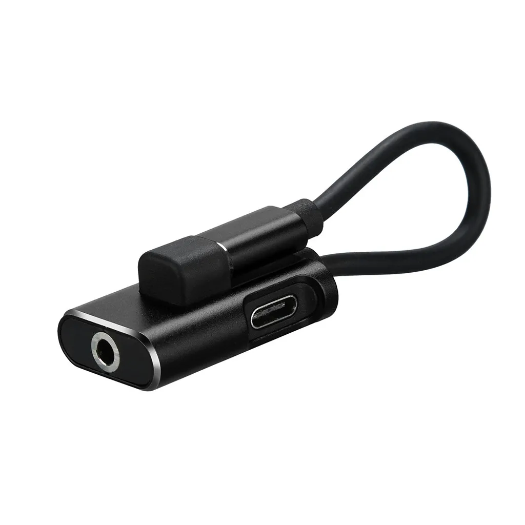 Аудиокабель USB C зарядное устройство 2 в 1 разъем типа C-3 5 мм Aux адаптер для