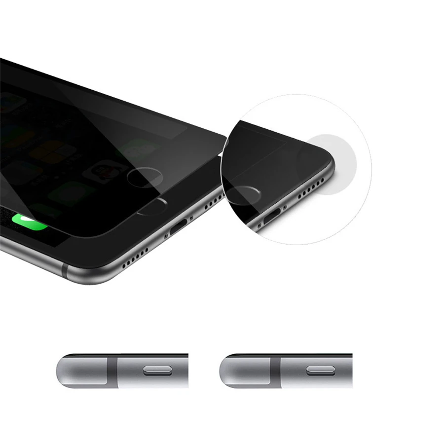 LANDFOX Новый Анти шпион конфиденциальности закаленное Стекло Экран Защитная