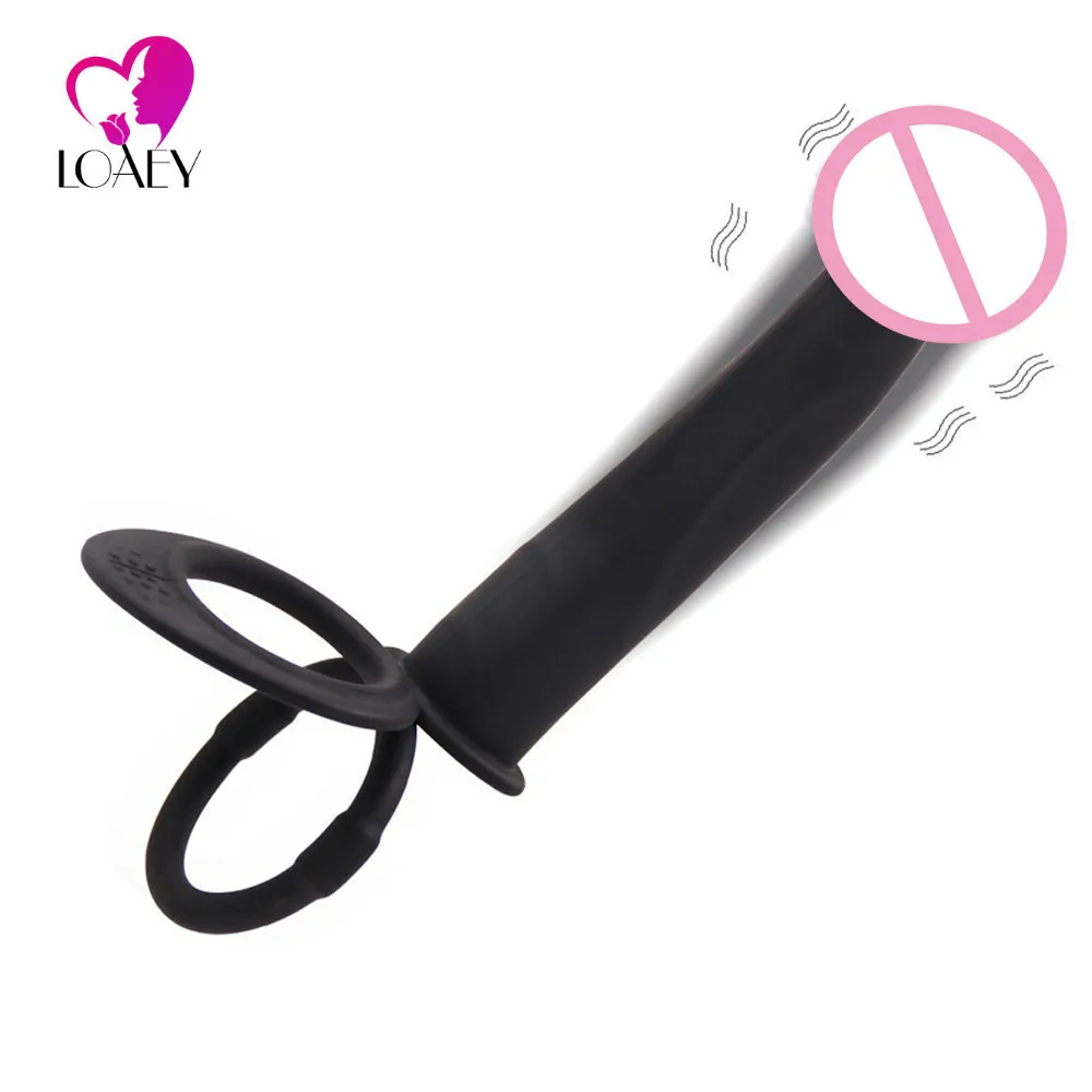 Искусственный Пенис страпон фаллоимитатор с двойным проникновением секс