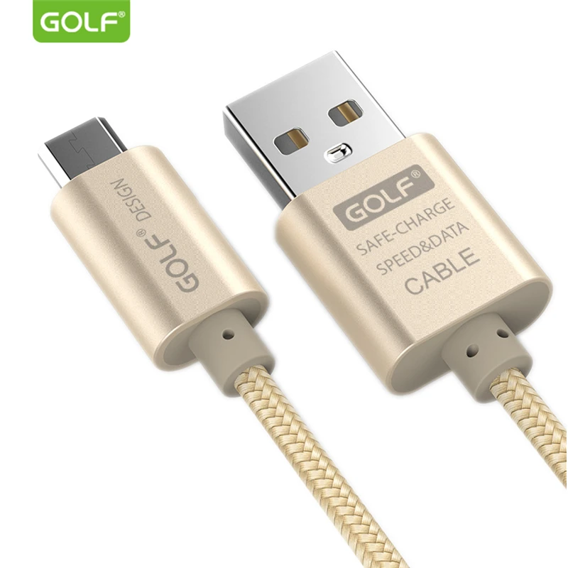 GOLF Micro USB кабель для зарядки и передачи данных для samsung S6 S7 LG G3 G4 Redmi 5A Note4 3 м металлический плетеный провод для быстрой зарядки телефона Android 3 м