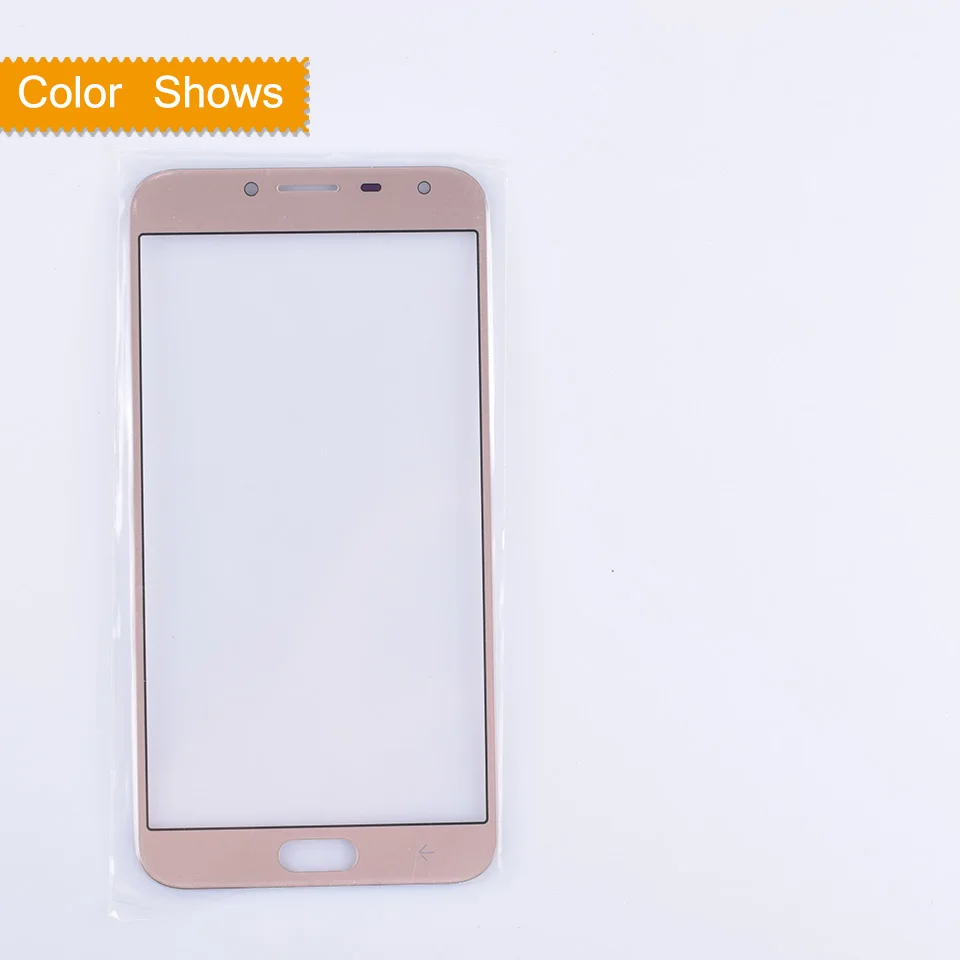 gold 10 шт./лот для samsung Galaxy J4 J400 SM-J400F J400F/DS J400G/DS J400G сенсорный экран Переднее внешнее стекло сенсорный экран Объектив - Цвет: gold