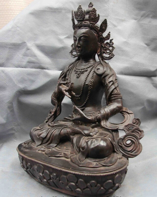 Shitou 001464 медный Бронзовый Vajradhara Guan Yin Kwan-yin боддхисаттва статуя божества Будды | Дом