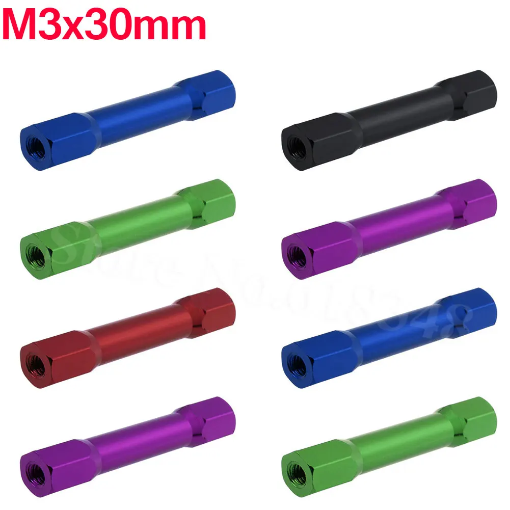 

8pcs/lot M3x30mm Aluminum Standoffs Spacer Hex For RC Quadcopter Accessories