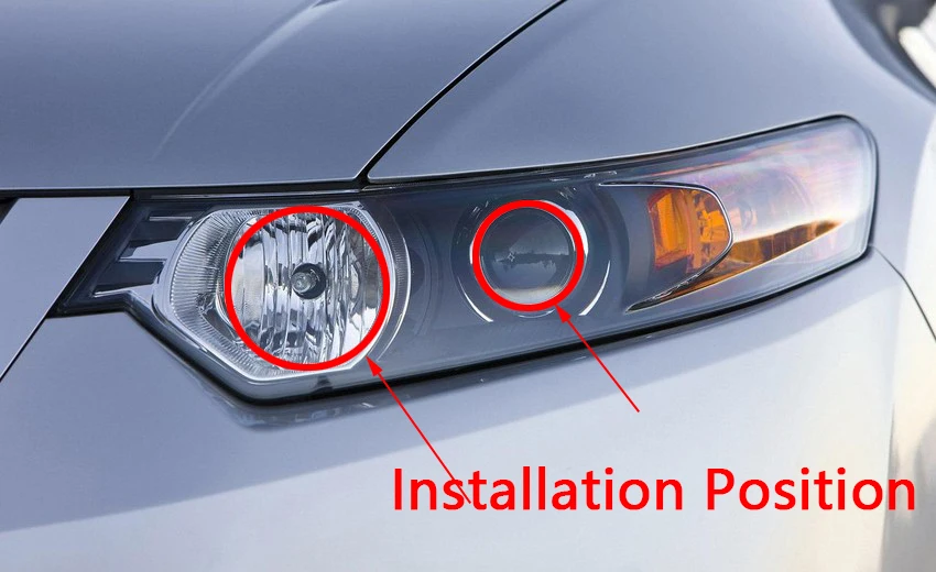 Для Acura TSX 2009-2012 белый и янтарный двухцветный хлопок комплект светодиодов глаза