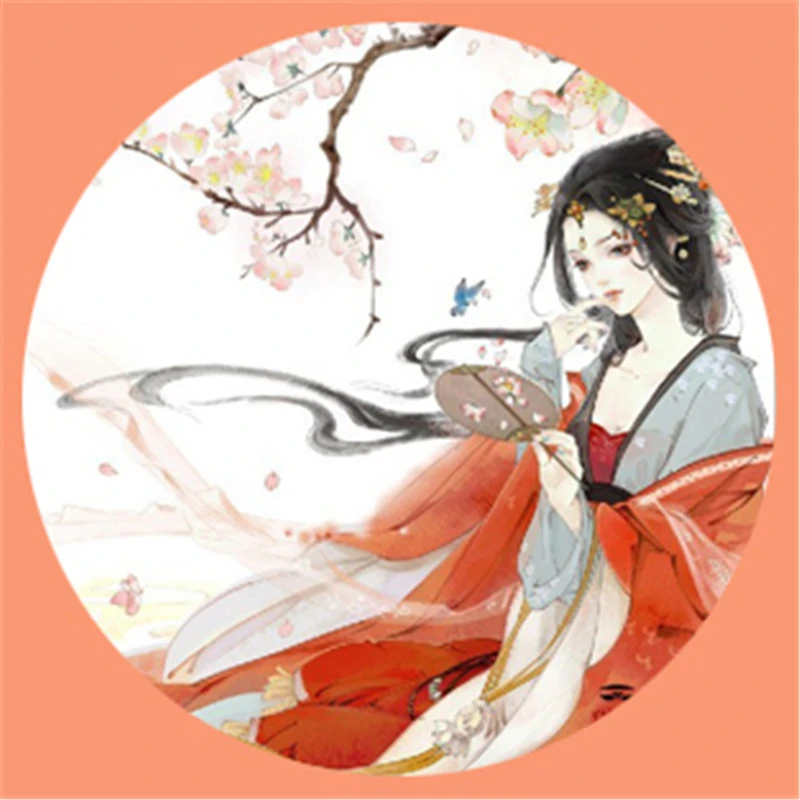 Круглые стеклянные кабошоны ручной работы в старинном китайском стиле 10 30 шт. мм