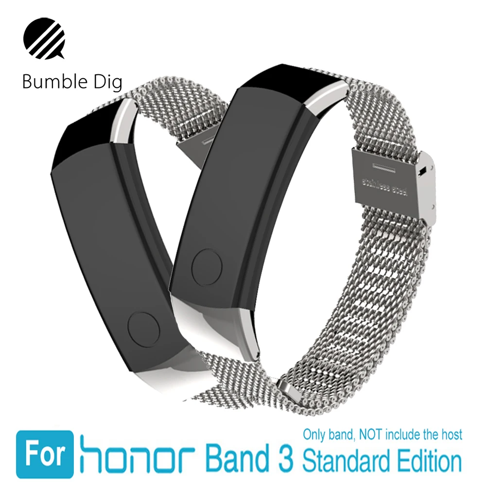 Ремешок для Honor band 3 металлический браслет ремешок Замена Huawei Band Смарт