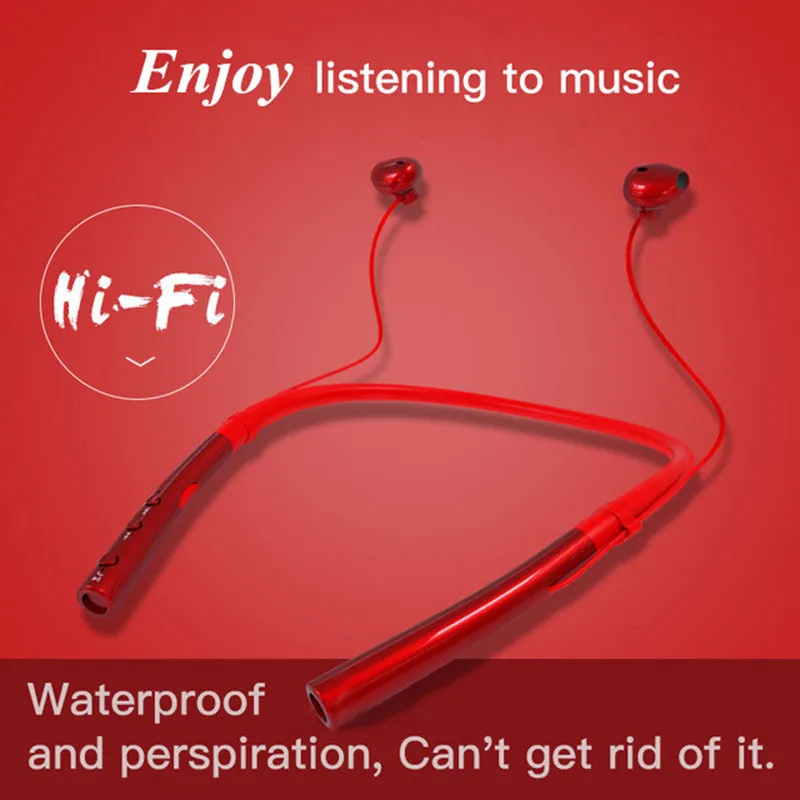 Q14 Bluetooth наушники беспроводные наушники с шейным ремешком стерео гарнитура с защитой от пота магнитные наушники для телефона iPhone Xiaomi LG