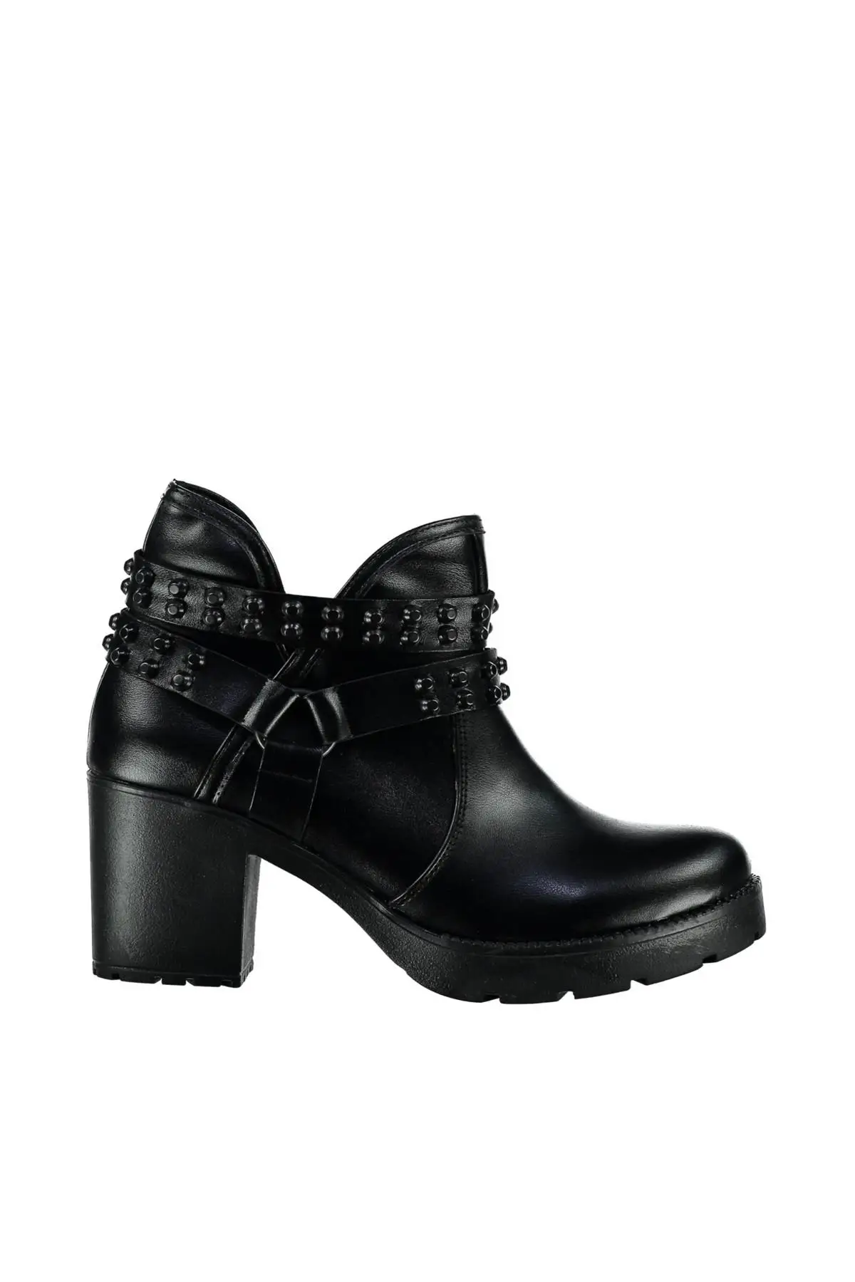 Черные женские ботинки и с жемчугом 120130001198