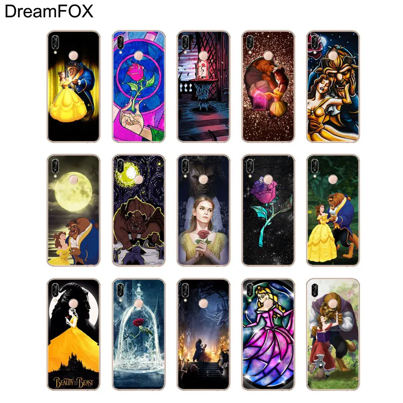 DREAMFOX L564 Beauty And Beast Soft TPU Silicone Case Cover For Huawei Honor 6A 6C 7X 9 10 P20 P30 Lite Pro P Smart 2019 |