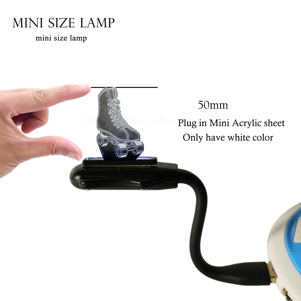 MINIusb 1white color 3D светодиодный светильник спортивные Ролики коньки многоцветный градиент затемнение ночник USB сенсорный спящий детский подарок 4 колеса обувь с роликами лампа - Испускаемый цвет: MINIusb 1white color
