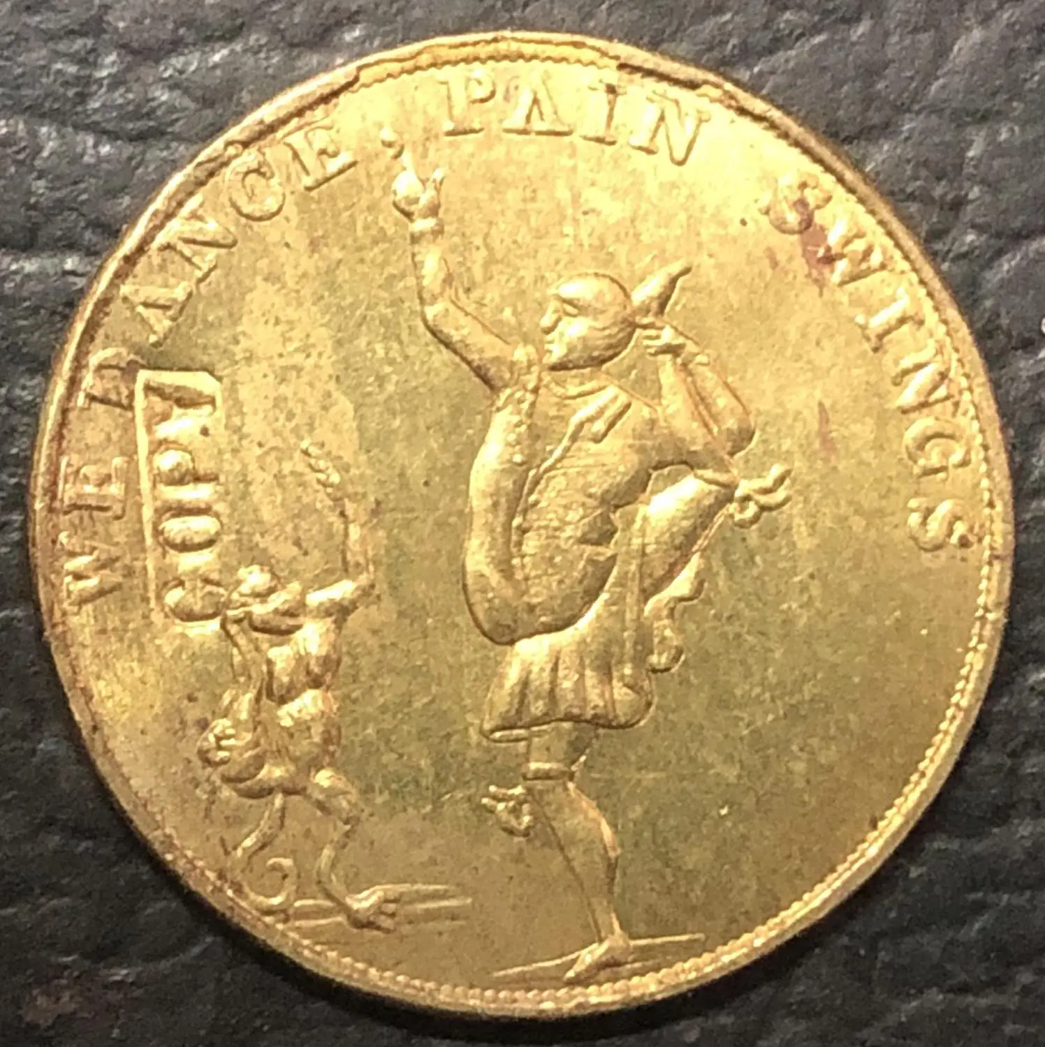 Коллекция 1800 года монета из меди в виде Токена против боли Великобритании|copper