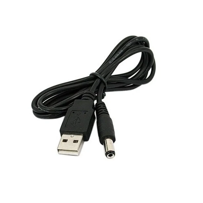 

Новые товары, черный штекер 1 м, USB порт 5,5 мм/2,1 мм, 5 в постоянного тока