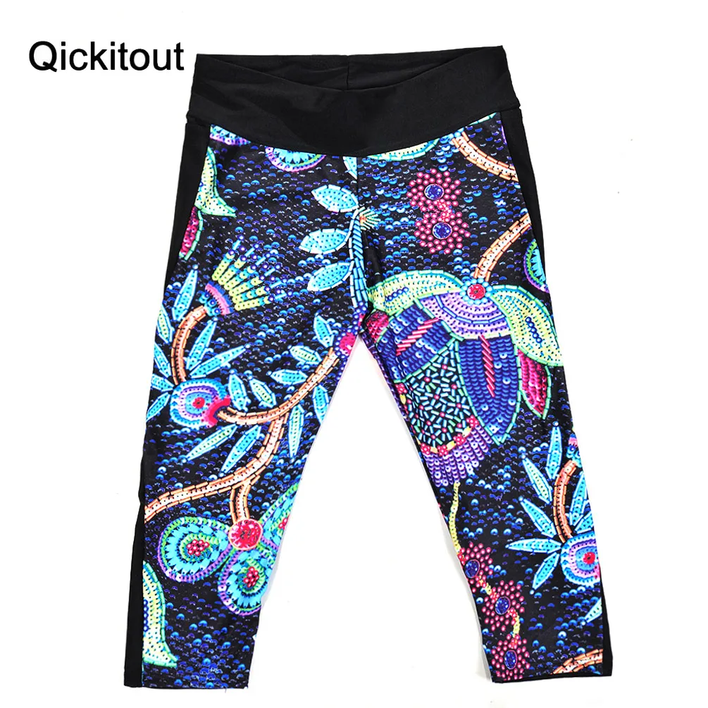 Новое поступление хит женские штаны с 7 точками модные нарисованные картины