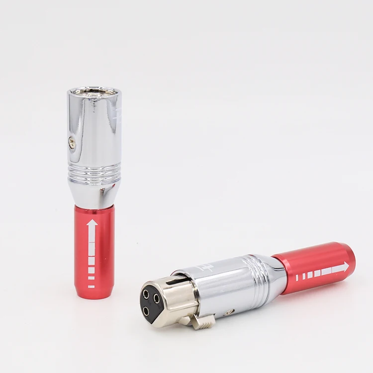 4 шт. гнездо XLR Hi end Hifi аудио разъем 3 контактный черный металлический корпус из