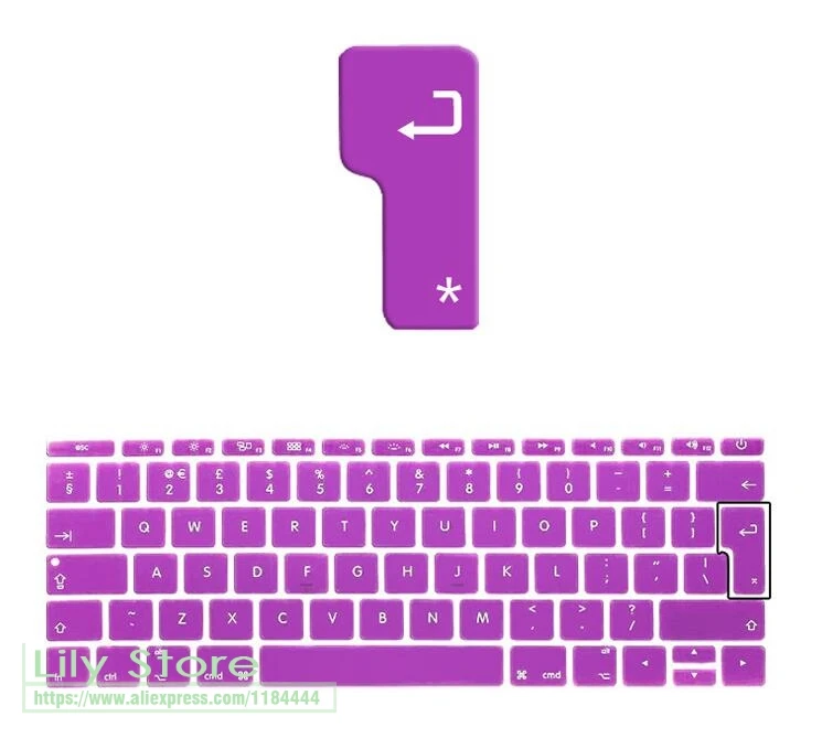 Силиконовая накладка на клавиатуру для Macbook Pro 13 с сенсорной панелью (модель