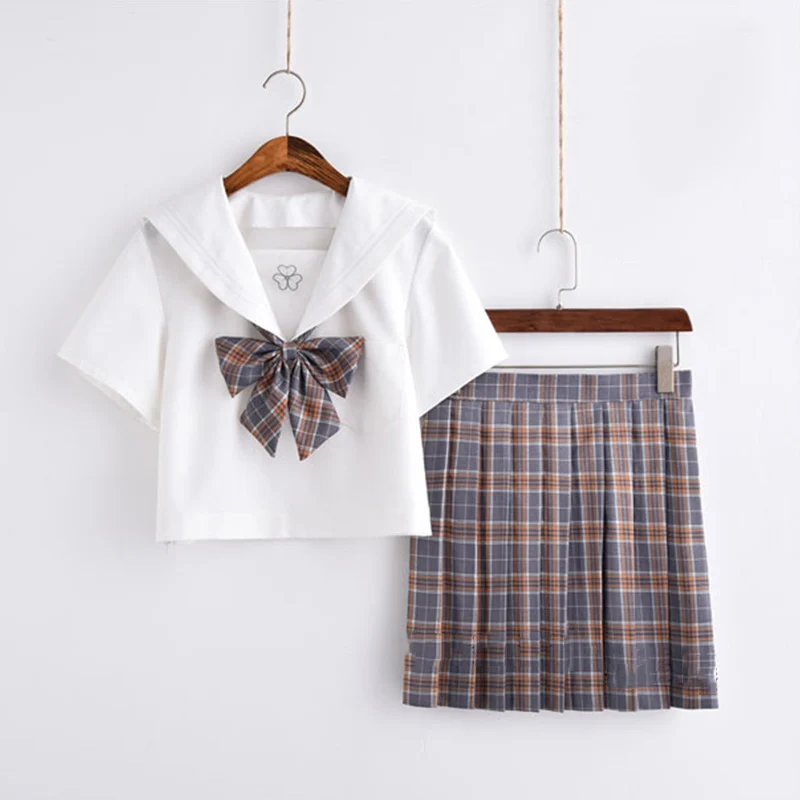 Школьная форма для девочек японская школьная моряка старшей школы комплект