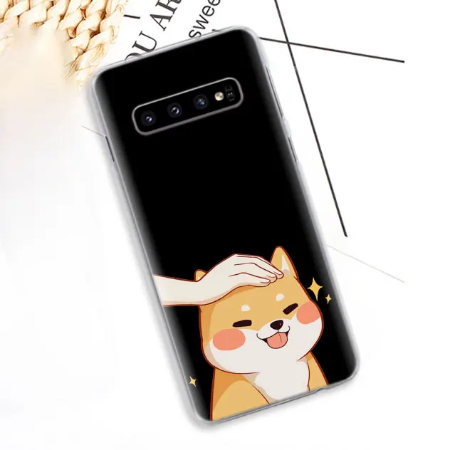 Чехол для телефона с изображением собаки корги Шиба ину s для samsung Galaxy S10e S10 Plus S8 S9 Plus S6 S7 Edge A40 A50 A70 M20 чехол - Цвет: 01