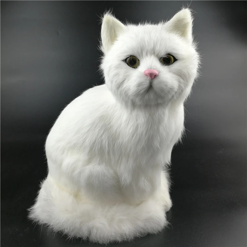 Имитация кота плюшевая игрушка животное Реалистичная кукла Кот украшение для