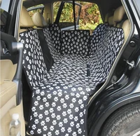 paw pattern oxford fabric waterproof car back seat pet carriers car dog seat cover
