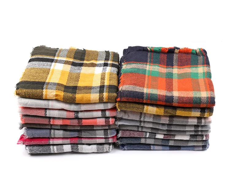 Новый Зимний кашемировый шарф POBING новый дизайн 2017 Женский клетчатый шали и