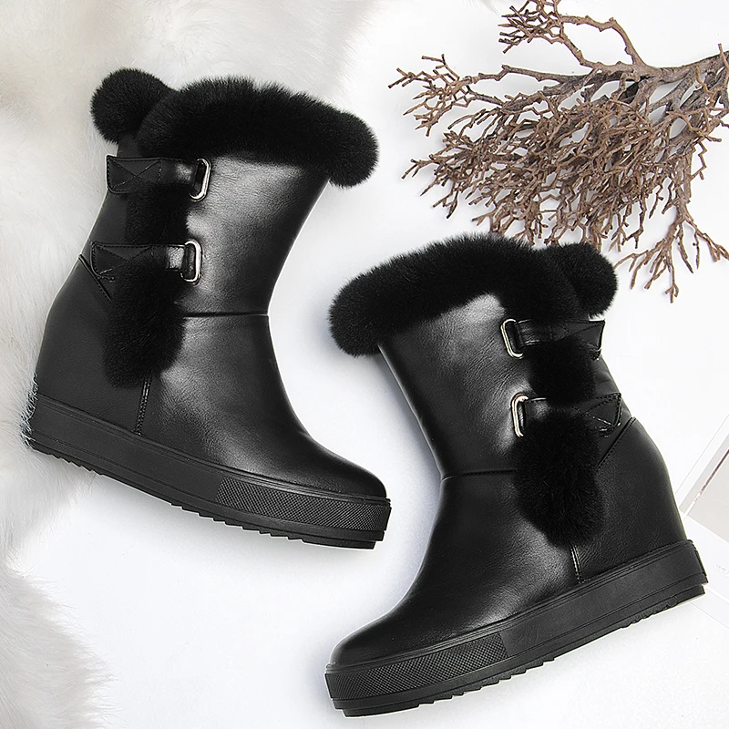 ESRFIYFE/Новинка 2019 года женские ботинки зимняя обувь зимние с стелькой