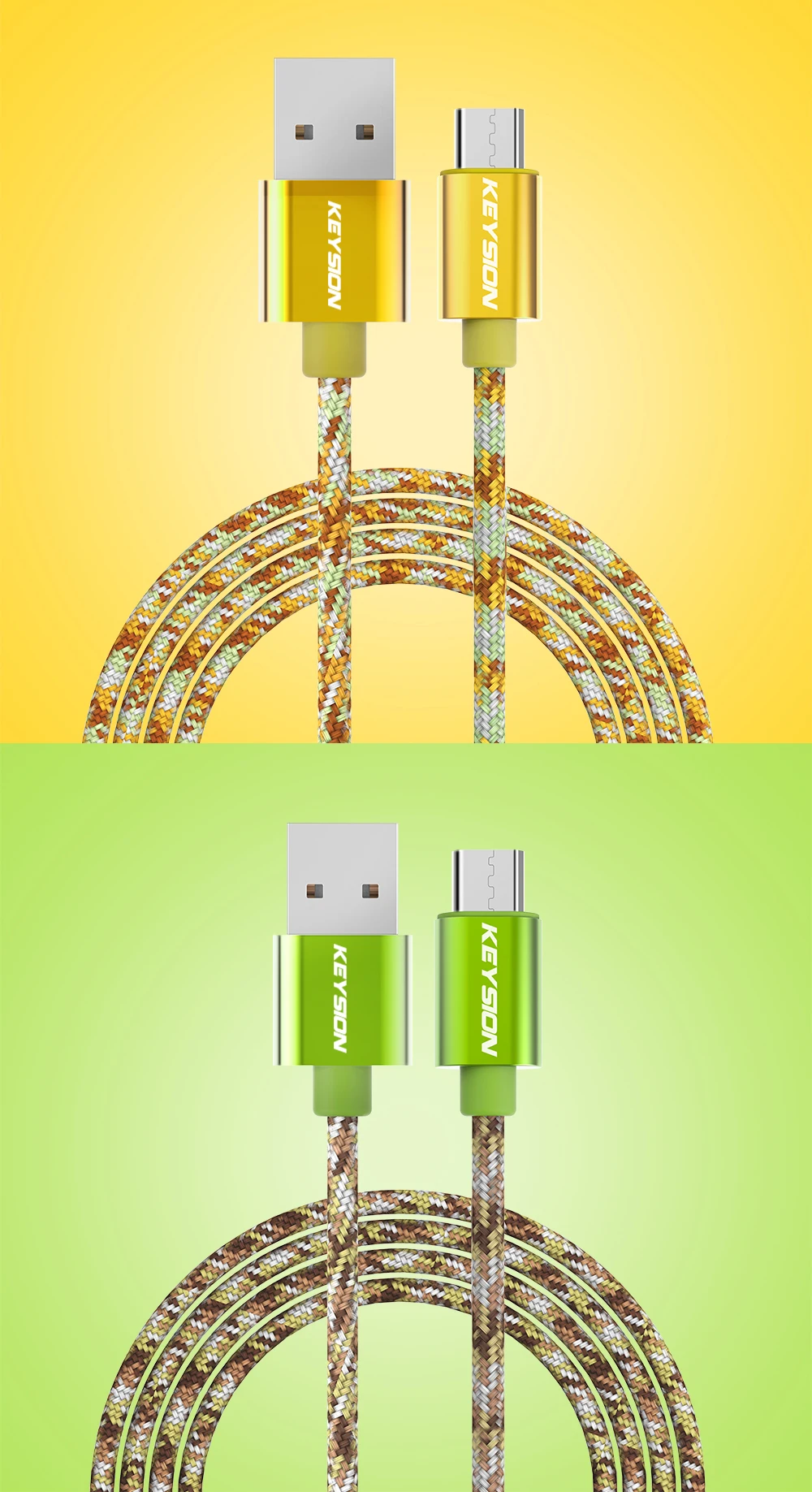 KEYSION Micro USB кабель 2.4A нейлон Быстрая зарядка USB кабель для передачи данных для samsung Xiaomi Tablet Android мобильный телефон usb зарядный шнур