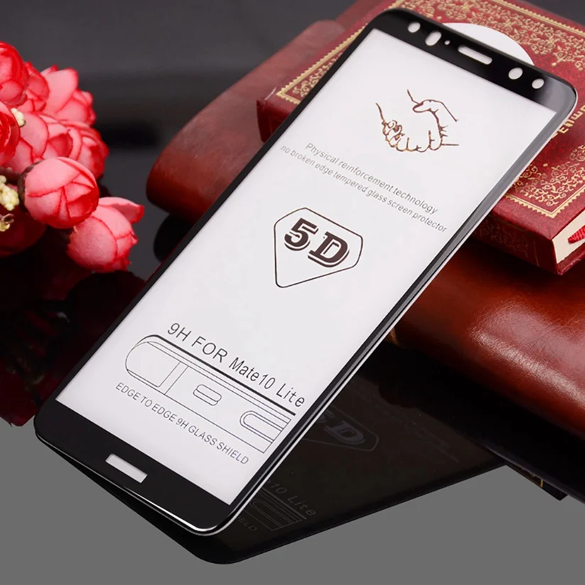 5D стекло для Huawei mate 10 lite протектор экрана полное покрытие Honor 8X8 9 Pro закаленное 3D H |