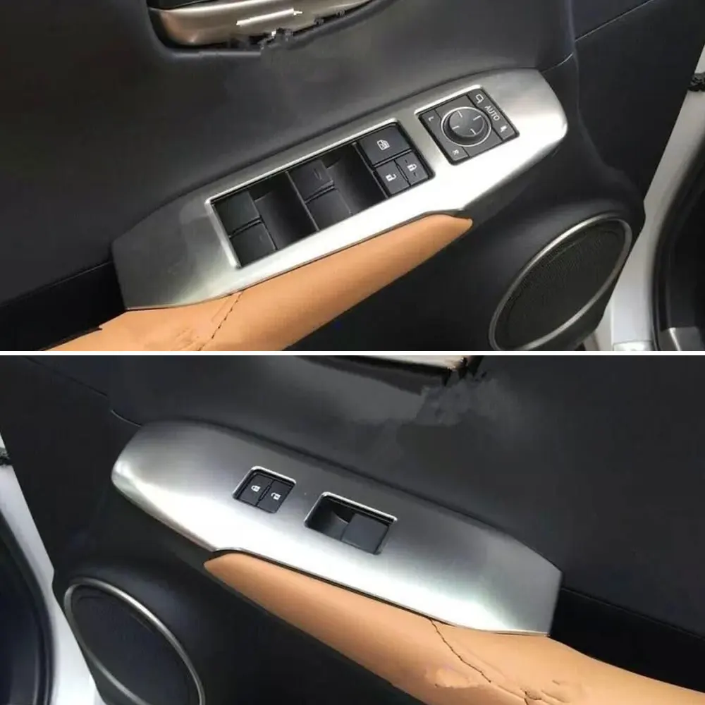 4 шт./компл. корпус салона автомобиля ABS переключатель двери окна панель отделка