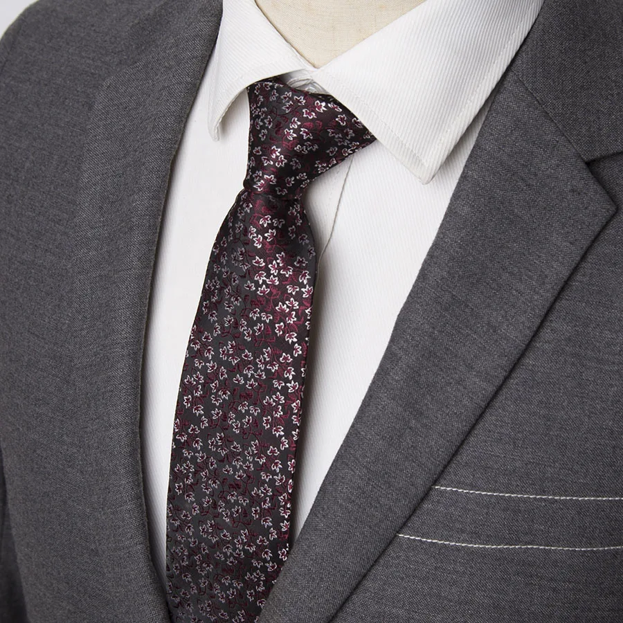 

Men Ties luxury Mens Fashion flower Skinny Stripe 7cm Neckties Gravata Jacquard Tie Business Man Wedding Dress Shirt Accessories