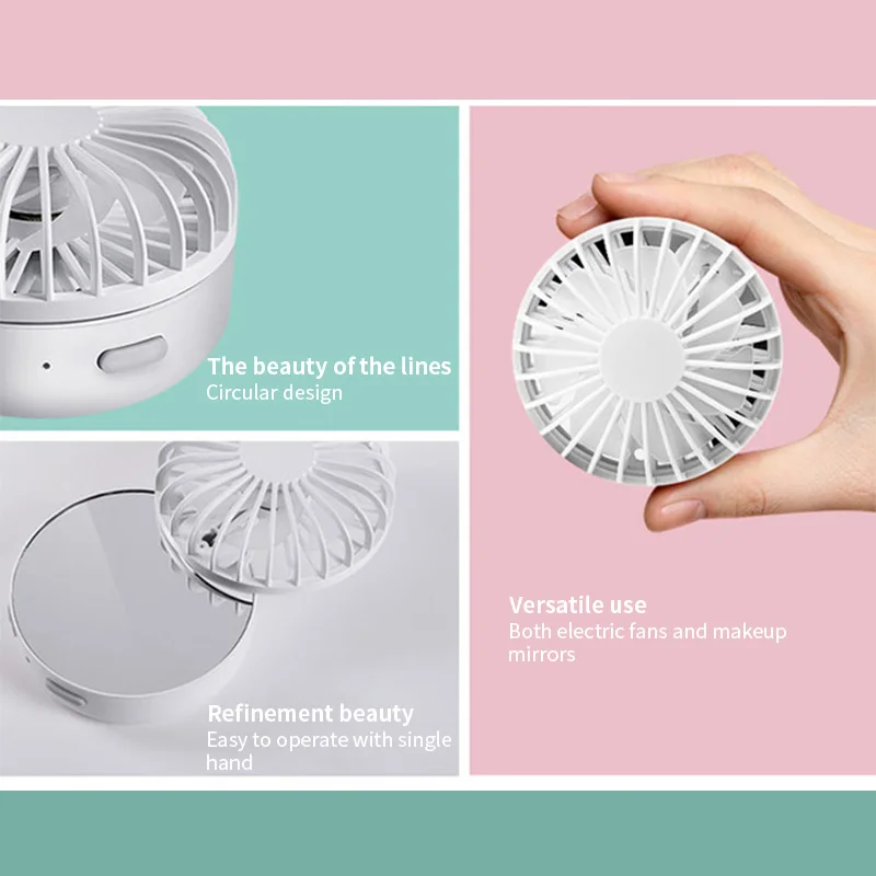 Новые Портативный перезаряжаемый мини usb стороны вентилятора для офиса или