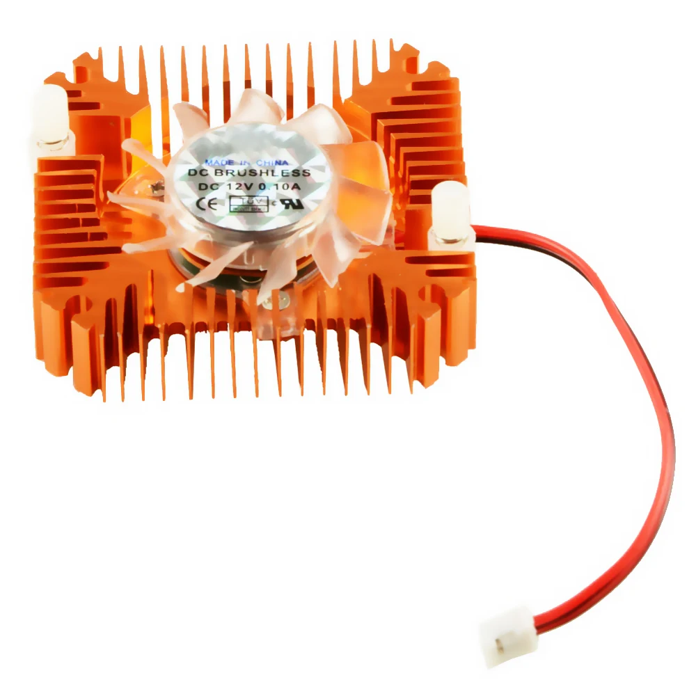 Кулер для видеокарты охлаждающий вентилятор с 2-контактным разъемом алюминиевое