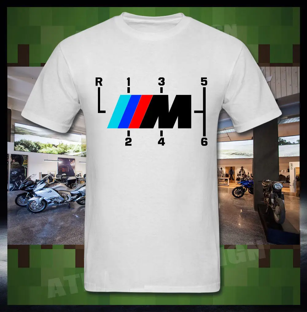 Мужские футболки модная футболка с логотипом ручки переключения передач M3 M4 M5 M6 M7