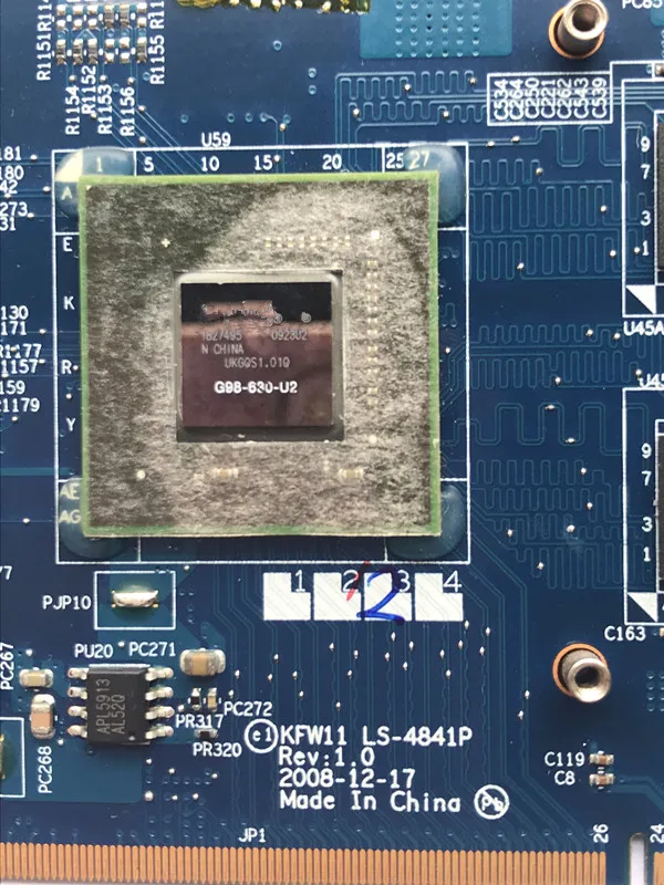 9300MGS 9300M GS видео Vga Графическая карта G98-630-U2 256MB KFW11 LS-4841P для Dell Inspiron 1427 1428