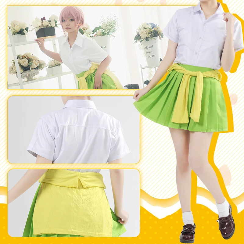 Аниме куинтэссенция кинтуплеты Косплей костюмы Itsuki Nakano Miku Nakano Yotsuba Nino Ichika Косплей Костюм Хэллоуин
