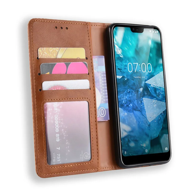 Nokia 7 1 2018 чехол Чехол Флип PU кожаный для телефона TA-1085 TA-1095 TA-1096 TA-1097 Nokia7.1 Funda |