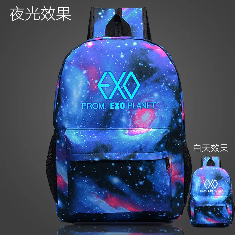 Супер качество модные сумки EXO школьный рюкзак для девочек-подростков