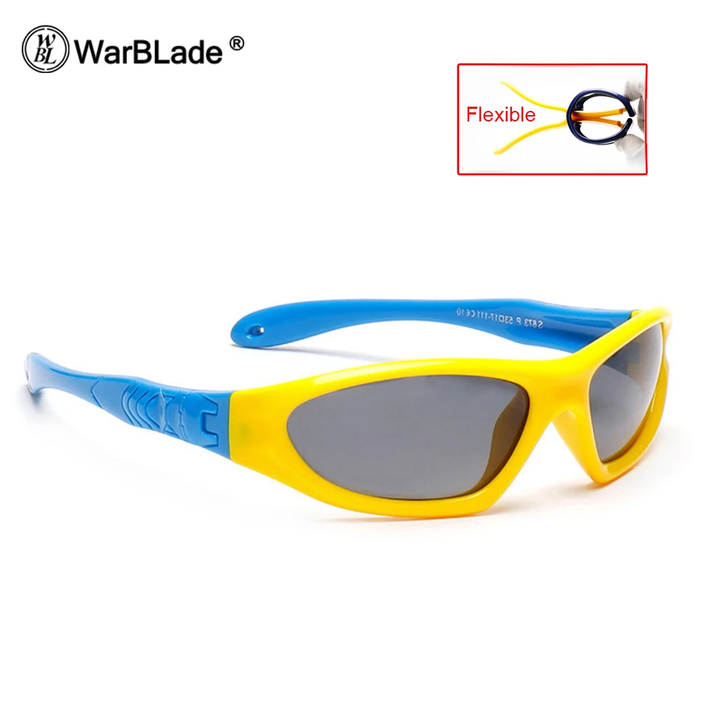 

WarBLade Kids Baby Safety Polarized Sunglasses TAC Child Sun Glasses Girl Boys Outdoor Goggles Polaroid Sunglass Infant