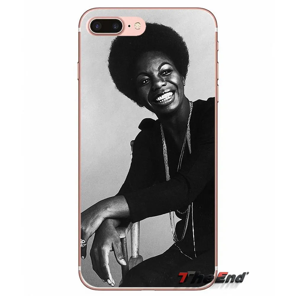 Мягкий чехол для Sony Xperia Z Z1 Z2 Z3 Z5 compact M2 M4 M5 E3 T3 XA Aqua LG G4 G5 G3 G2 Mini Nina Simone Jazz Music Singer |