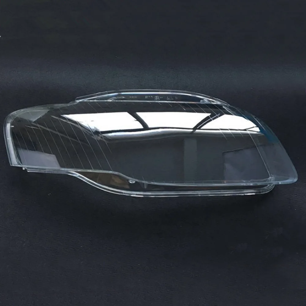 Для Audi A4 B7 2006 2007 2008 прозрачный автомобильный чехол для фары, объектив, Прозрачный передний авто корпус