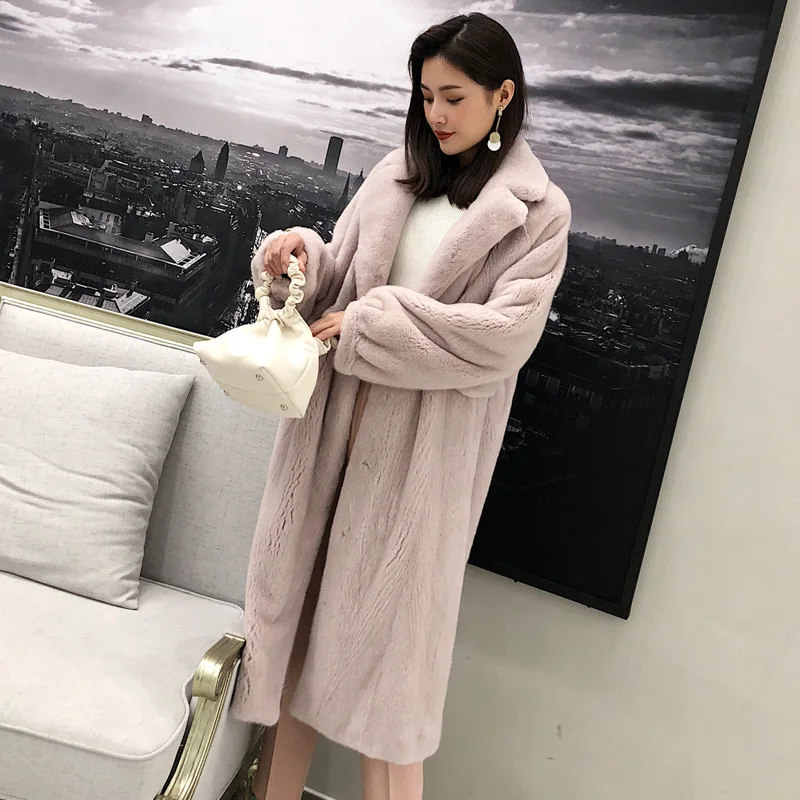 Импортная Корона вельветовое фиолетовое Норковое Пальто для женщин костюм