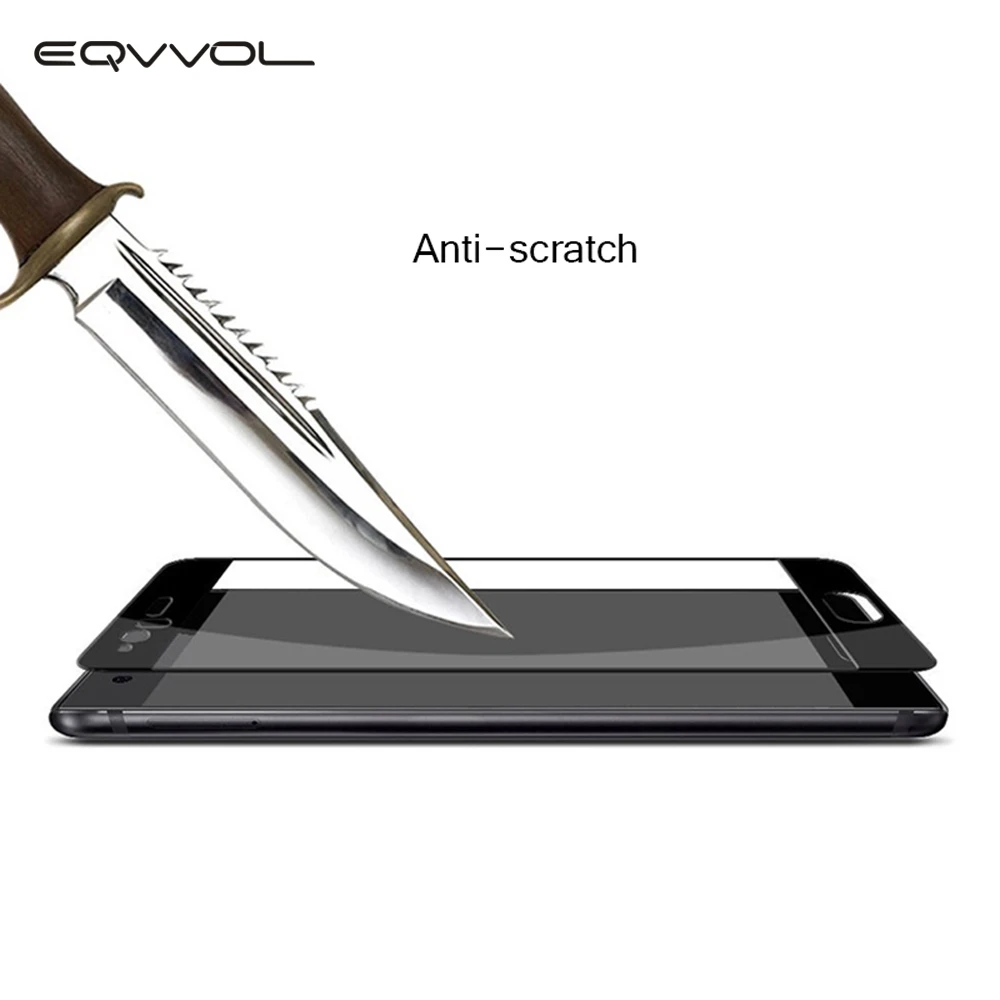 Eqvvol Защитная пленка для экрана из закаленного стекла Samsung Galaxy A8 Plus 2018 полное