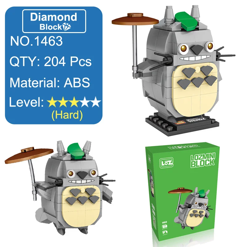 LOZ Totoro фигурка аниме модель фигурки Блоки Игрушки японские фильмы Официальный подарок для девочек женщин друзей
