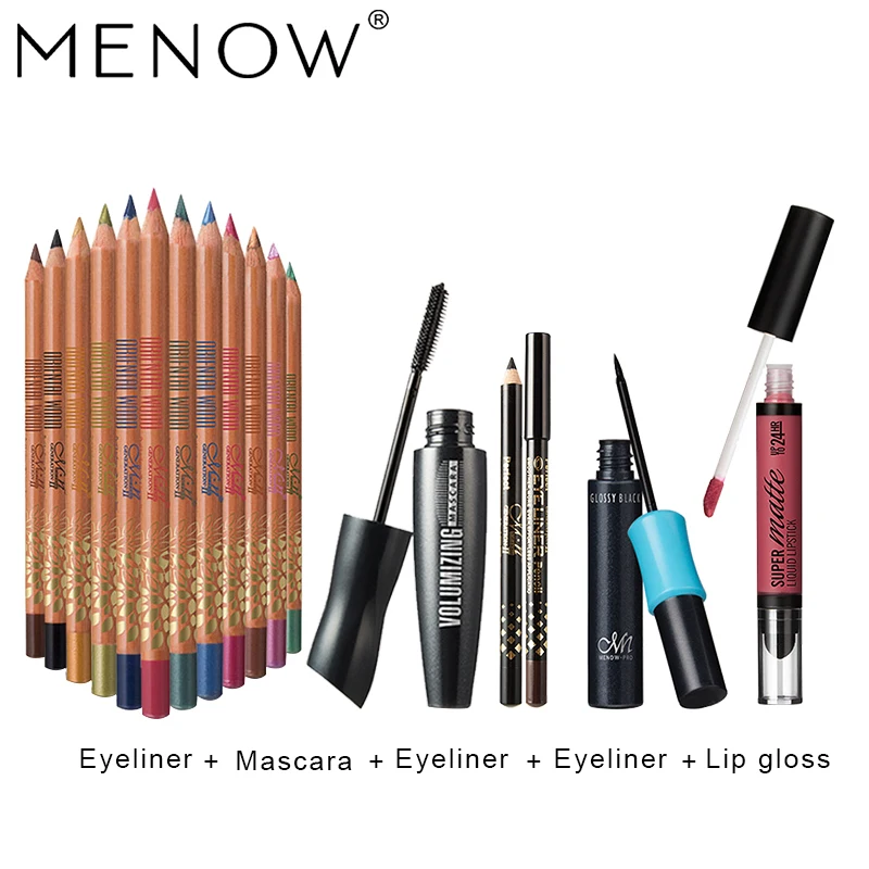 MENOW бренд Make up sat 12 видов цветов шелковистая древесина для разноцветных