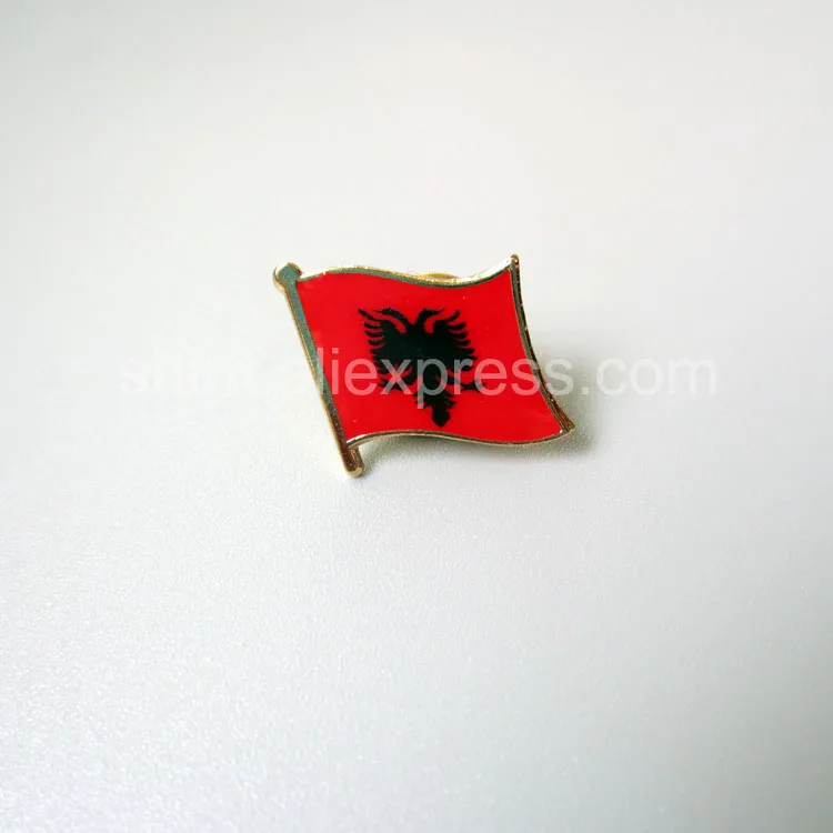

Lapel Pins Albania Flag Pins All Over The World Badge Emblem Country State Pins