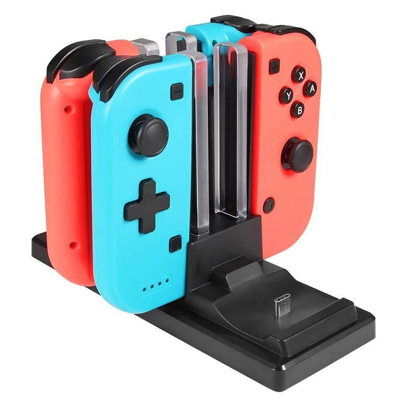 6 в 1 зарядная док-станция для nintendo Switch Joy-con Pro контроллер подставка зарядное устройство для N-Switch NS Joycon зарядное устройство для nyd переключатель